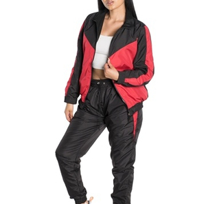 Conjunto Deportivo de 2 Piezas para Mujer, Chaqueta Cortavientos de Nailon Ligero con Capucha y Estampado, Personalizable con Logotipo, Impermeable, OEM, 2025 - Product Image 3