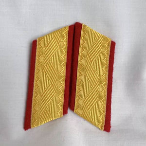 Epaulette Marching Band Shoulder Boards with Fringe Silk Red Backing Hook for Hanging Polyester/Nylon Material Customized Colors - Product Image 4