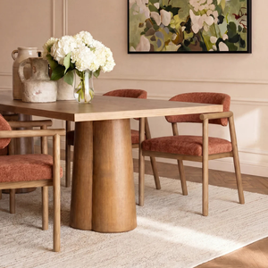 Silla de Comedor Tapizada de Estilo Moderno de Mediados de Siglo, con Patas de Madera, Asiento y Respaldo de Terciopelo, Muebles para el Hogar - Product Image 2