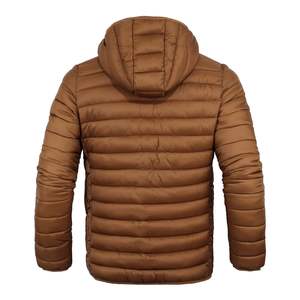 Veste matelassée professionnelle pour homme, fabriquée en coton, anti-UV, coupe ajustée, style streetwear, écologique, épaisse, brillante, à capuche - Product Image 2