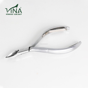 Pince à Ongles Mâchoire Arrondie VNN-666 Vina Acier Carbone Gris Finition Outil pour Cuticule et Ongles - Product Image 4