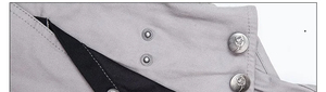 Salopette en coton pour homme, grise, résistante à l'abrasion, multi-poches, bretelles réglables, pour mécanicien, sécurité, extérieur - Product Image 6