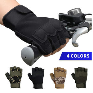 Fingerless Gloves <b>for</b> Shooting Half <b>Finger</b> Hunting Hiking Cycling Nylon Fitness Bicycle <b>Finger</b> Less <b>Light</b> Weight Gloves - Product Image 6