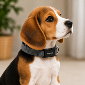 Puppy <b>Collar</b> Lite OEM ODM Custom Logo Lightweight Adjustable Nylon Puppy <b>Collar</b> Direct Manufacturer - Product Image 1