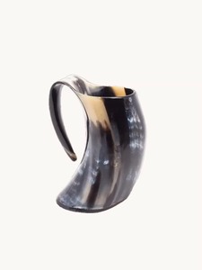 Jarra de Cuerno Vikinga Hecha a Mano, Cuerno de Buey Natural, Taza Medieval Rústica para Cerveza o Cerveza Alemana, Vajilla Nórdica, Idea de Regalo - Product Image 5