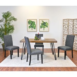 Set da Pranzo Amisos 5 Pezzi, Tavolo Elegante con 4 Sedie, Disponibile in 3 Opzioni di Colore - Product Image 1