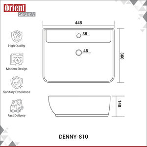 ตัวแทนจำหน่ายที่เชื่อถือได้ จำหน่ายอ่างล้างมือเซรามิกสีขาวคุณภาพสูง สำหรับใช้ในบ้าน โรงแรม และวิลล่า วางบนเคาน์เตอร์ มีจำหน่ายแล้ว - Product Image 3