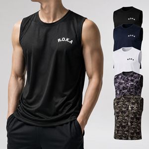 ROKA China Men's Cooling Mesh Tank <b>Top</b> Breathable Quick Dry Athletic Workout Sleeveless Shirt Lightweight Sportswear - Product Image 1