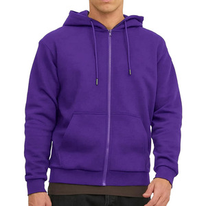 Sudadera con Capucha y Cierre de Cremallera de Aspecto Elegante para Hombre, Logotipo Personalizado, Transpirable, Mangas Largas, Básica, 100% Algodón, Estilo Hip Hop - Product Image 1