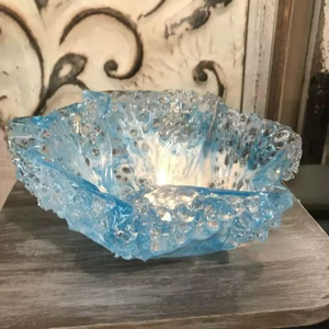 Bol à fruits décoratif en résine époxy fait main, finition brillante, décoration moderne pour la maison, pièce maîtresse élégante, article cadeau personnalisé pour fête - Product Image 1