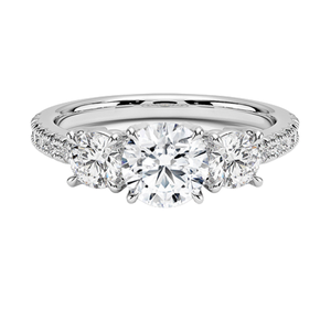 Romantic Bridal White Silver <b>Crystal</b> <b>Ring</b> Perfect Engagement Wedding Jewelry Gift for Her - Product Image 2