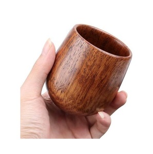 Mug en bois massif fait main, tasse à café en bois naturel, finition rustique, vaisselle pour la maison, disponible chez Worldwide Supply - Product Image 1