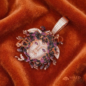 Collier pendentif en moissanite diamantée le plus vendu, VVS1, couleur D, rond, bijoux fins, prix abordable - Product Image 2