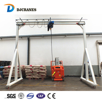 Prix du pont roulant mobile portable en aluminium et aluminium de petite taille à cadre en A de 500 kg, 1 tonne, 2 tonnes, 3 tonnes, 5 m
