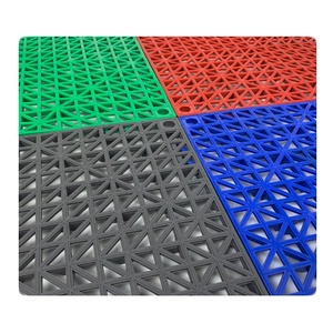 Non-Slip Splicing Drainage <b>Mats</b> for Deck, Shower, Kitchen, Drain Pool, Sauna <b>Bath</b>, Indoor Outdoor (<b>Black</b>) - Product Image 2