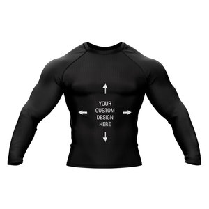 Rashguard de compression MMA, Rashguard BJJ, Rashguard personnalisé imprimé par sublimation pour hommes, conception OEM - Product Image 1