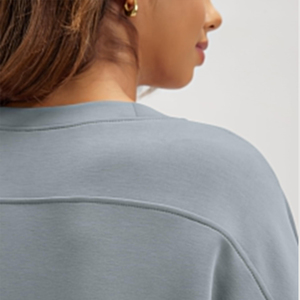 Custom Apparel Manufacturer Womens Pullover <b>Sweat</b> <b>Top</b> Women's Crew Neck Sweatshirt Private Label Women Apparel - Product Image 4