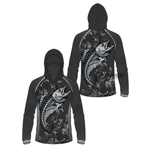 Chemise à capuche légère, imperméable, à séchage rapide et anti-UV pour la pêche, l'entraînement et les vêtements de performance - Product Image 6