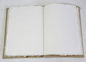 Papel de Fibra de Cáñamo Natural, Papel Reciclado de Algodón Hecho a Mano con Bordes Naturales, Papel de Cáñamo Duro para Cubrir Cuadernos - Product Image 4