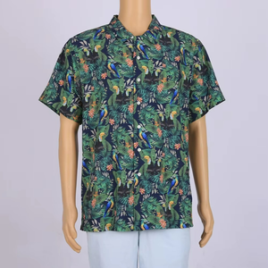 Chemises d'été pour hommes à imprimé Hawaï, vente en gros, chemises de plage personnalisées, chemises de loisirs florales magnifiques - Product Image 2
