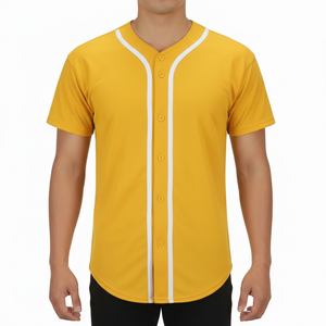 Available in wholesale rate Men Baseball Jersey <b>light</b> weight comfortable anti wrinkle hot sale Baseball Jersey with best stuff - Product Image 1