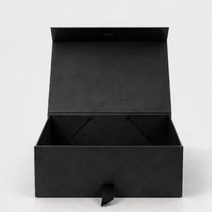 Premium Rigid Paper <b>Gift</b> <b>Box</b> with <b>Magnetic</b> Lid – Black Packaging for Luxury Products - Product Image 2