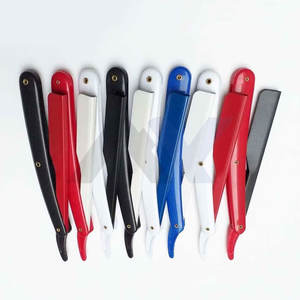 Navajas de Afeitar de Plástico de Alta Calidad con Mango, Tijeras para Cortar Vello Facial y de Garganta, Uso Profesional para Axilas, Venta al por Mayor - Product Image 1