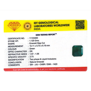 Loose 5 Carat Natural Zambian Emerald Emerald Cut Gemstone for Fine Jewelry - Product Image 4