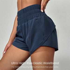 Ropa Deportiva para Mujer, Shorts de Yoga de Cintura Alta, Tela Elástica Personalizada, Shorts de Gimnasio para Personalización con Logotipo - Product Image 4