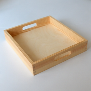 Plateau de rangement rectangulaire en bois, design minimaliste, multifonctionnel, accessoire de table de cuisine intérieur - Product Image 5