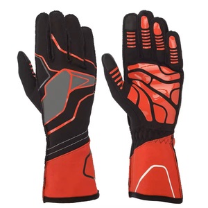 Gants de course à doigts entiers, imperméables, légers, en PU, antidérapants, avec fermeture auto-agrippante, unisexes, pour usage extérieur en hiver, rouge, noir, gris - Product Image 3