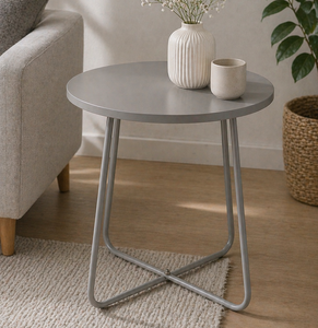 <b>Round</b> Double Tier Metal Storage Rack Mint Green Scandinavian Style side <b>table</b> with rattan top 2-Tier accent <b>table</b> - Product Image 6