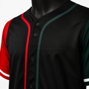 Maillot de baseball personnalisé en gros, uniforme d'équipe OEM, vêtements de sport athlétiques à séchage rapide, chemise de baseball respirante en polyester à boutons - Product Image 6