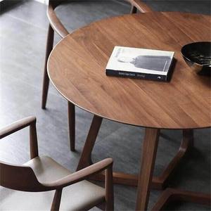 Table à manger rectangulaire moderne en bois écologique Daystar Trade, pieds en bois élégants, 4 places, pour la maison, les cafés et les salles à manger - Product Image 3