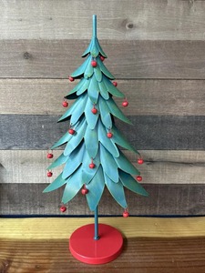 Decorative Green Metal Christmas <b>Tree</b> Ideal for Cafe Restaurant and Winter Theme Ambience Handcrafted From India - Product Image 3