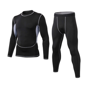 Ensemble de rashguard professionnel de haute qualité à bas prix, tenue de compression élastique ajustée pour hommes, vêtements de sport pour la gym et la remise en forme - Product Image 1