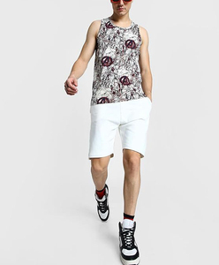 เสื้อกล้ามแห้งเร็วแบบกำหนดเอง พิมพ์ลายแบบ Dye Sublimation ทั้งตัว เสื้อกล้ามผู้ชายสำหรับฤดูร้อน ฟิตเนส ยิม เสื้อกล้ามออกกำลังกายสำหรับผู้ชาย เสื้อกล้ามฟิตเนส - Product Image 4