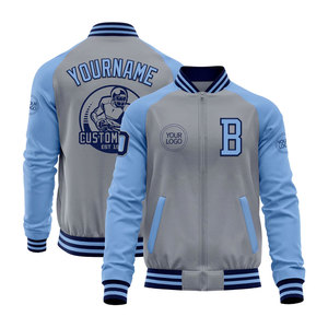 Custom logo embroidery college baseball uniform unisex lettering winter sports men's varsity jacket <b>dye</b>-sublimation print. - Product Image 1