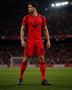 Uniforme de Fútbol de Alto Rendimiento, Conjunto Deportivo Moderno con Camiseta y Pantalones Cortos para Entrenamiento de Jugadores Activos de Club - Product Image 3