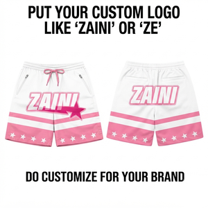 320 GSM Premium Polyester Interlock Windbreaker <b>Shorts</b> Red <b>White</b> Black Panel Custom Sublimation Logo Nylon Windbreaker <b>Shorts</b> - Product Image 5