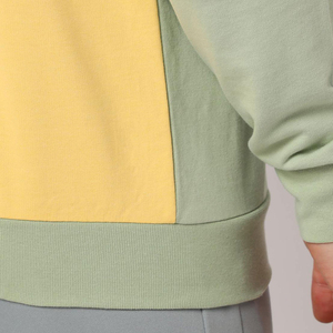 Custom Logo Crewneck Color Block Crewneck <b>Sweatshirt</b> Casual Yellow <b>White</b> Green Pullover Long Sleeve Autumn Top Men's <b>Sweatshirts</b> - Product Image 5