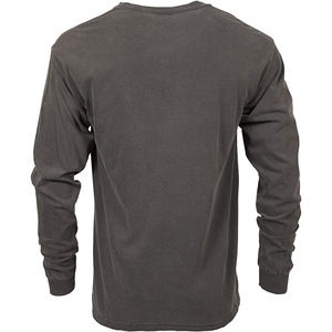 Chemise Athleisure moderne à manches longues pour homme – Logo minimaliste, 100 % coton, coupe ajustée, pour tous les jours - Product Image 2