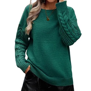 Suéteres de Punto Personalizados de Alta Calidad para Invierno, 100% Algodón, Manga Larga, Cuello Redondo, Antiarrugas, Unisex, Venta al Por Mayor - Product Image 1