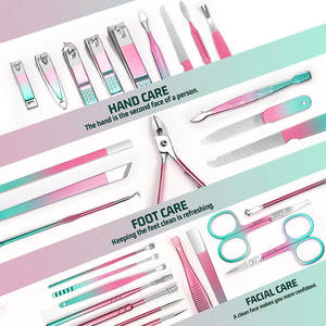 Top Design Manicure Pedicure Set High Quality Customized Nail Supplies Stainless Steel Tool OEM Manicure Set - Product Image 5