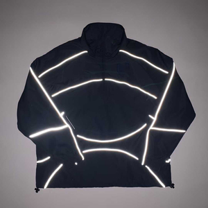 Windbreaker Track <b>Jacket</b> Streetwear Custom <b>Men</b> Outdoor Waterproof Sports Nylon Reflective Design Active Jersey Sport Stripes Oem - Product Image 4