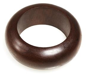 Brazalete Ancho de Madera Hecho a Mano, Pulsera de Madera Natural Redondeada, Joyería Boho, Accesorio de Moda para Mujer, Manualidades DIY - Product Image 6