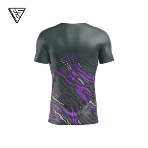 Rashguard Personalizado Unisex para MMA, OEM, Corto, Transpirable, de Secado Rápido, con Impresión Digital, Antibacterial, Ecológico, de Spandex/Poliéster, para BJJ - Product Image 6