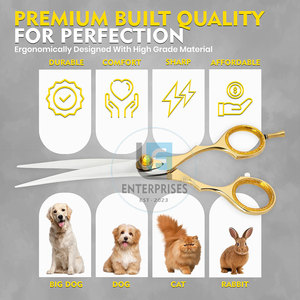 Tijeras Curvas de Acero Inoxidable para Peluquería Canina, Marca Privada al por Mayor, Alta Calidad, Ecológicas y Fáciles de Usar - Product Image 3