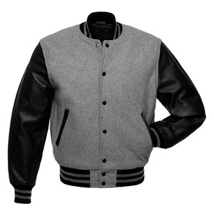 Blousons universitaires enduits grande taille pour hommes, col montant, logo personnalisé positionné sur le devant, vente en gros, veste d'hiver unie coupe-vent - Product Image 3