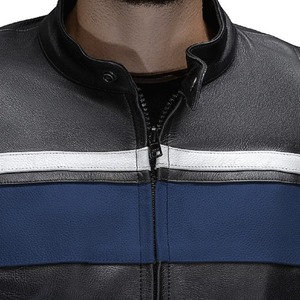 High Quality in Stock Leather Motorbike <b>Jacket</b> Waterproof Windproof Winter Low MOQ New Arrival - Product Image 3